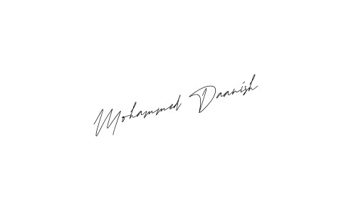 Mohammed Daanish name signature